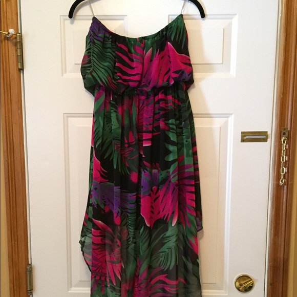 Vibrant High Low Dress - Picture 4 of 7